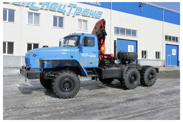 Седельный тягач с КМУ PK-15500А УСТ 5453 Урал 5557