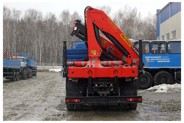 Бортовой с КМУ РК-15500А УСТ 5453 Камаз 65117 на заднем свесе