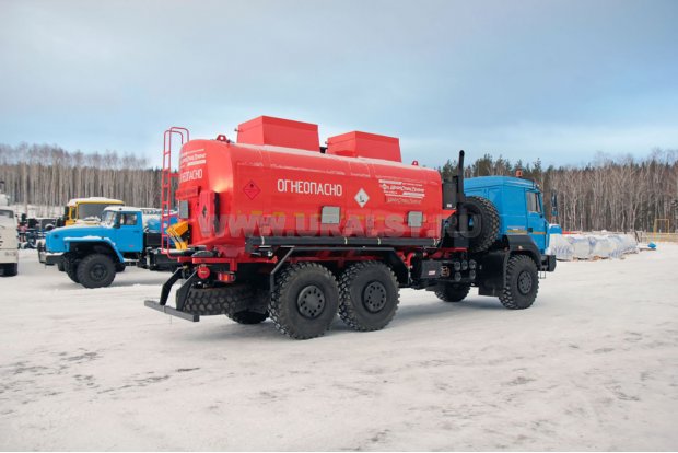 Автотопливозаправщик АТЗ-20-2 УСТ 5453 Урал 63701-1951 доработка под ДОПОГ