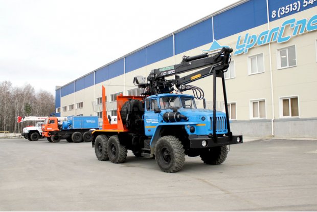 Лесовоз с ГМ СФ-85С УСТ 5453 Урал 5557-60Е5