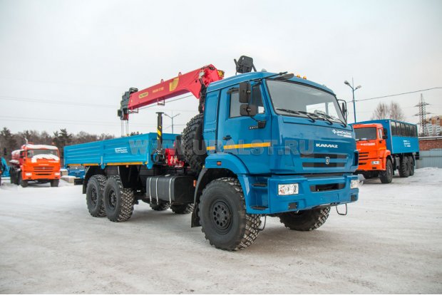 Бортовой с КМУ ИТ-150 (тросовый) УСТ 5453 Камаз 43118