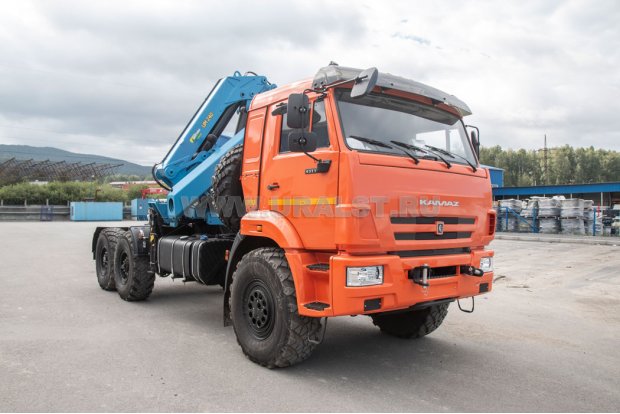 Седельный тягач с КМУ ИМ-240-04 УСТ 5453 Камаз 43118-50 сп. м.