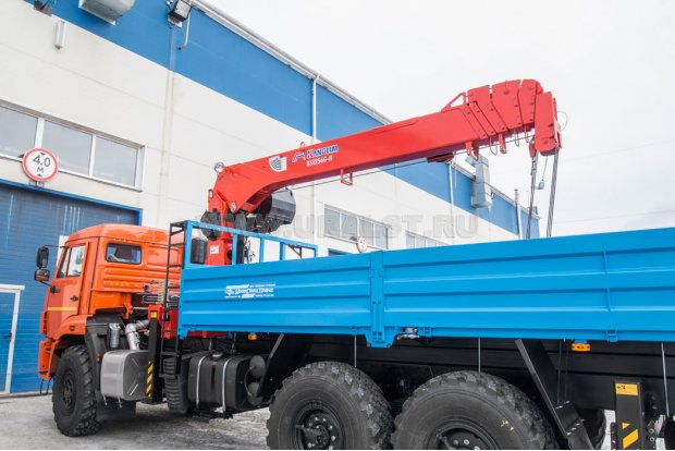 Кран-манипулятор Kanglim KS-1256G (тросовый)