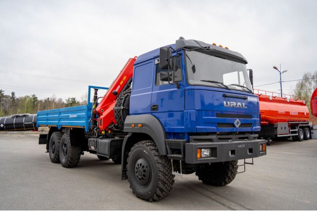 Бортовой автомобиль с КМУ ИМ-180 УСТ 5453 Урал 4320-4971-80, сп.м