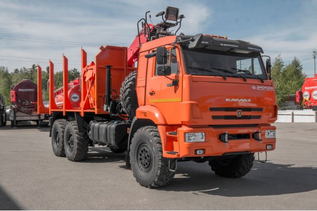 Сортиментовоз с манипулятором ВМ10-74 УСТ 5453 Камаз 43118-50, сп.м 