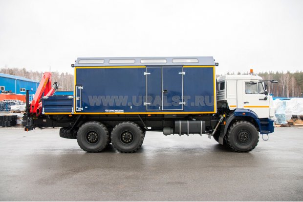Маслостанция УСТ 5453 Камаз 43118 с КМУ РК-8500
