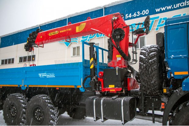 Бортовой с КМУ ИТ-180 (тросовый) УСТ 5453 Камаз 43118 (Cummins) сп.м