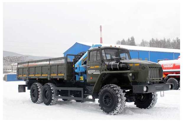 Бортовой с КМУ ИМ-55 УСТ 5453 Урал 4320-1951-60
