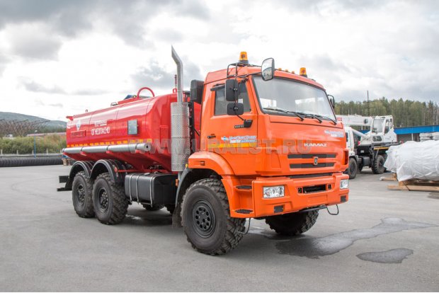 Автоцистерна для нефти АЦН-11Т УСТ 5453 Камаз 43118-50 насос СЦЛ, паровые трубы доработка под ДОПОГ
