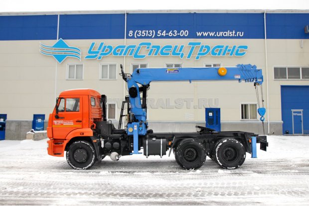 Седельный тягач с КМУ DongYang SS1926 УСТ 5453 Камаз 65115-50