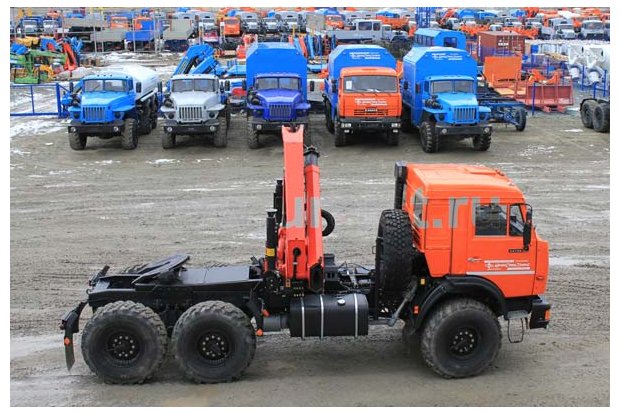 Седельный тягач с КМУ PK-18500А УСТ 5453 Камаз 53504-46 (44108)