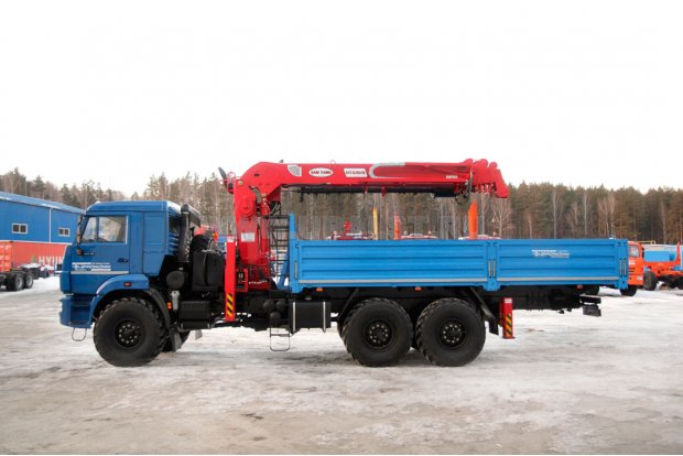 Бортовой автомобиль с КМУ Samyang 2076 УСТ 5453 Камаз 43118