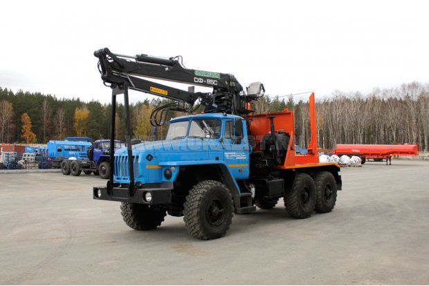 Лесовоз с ГМ СФ-85С УСТ 5453 Урал 5557-60Е5