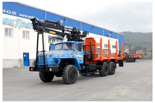 Сортиментовоз с ГМ СФ-85 Урал 4320-60Е5
