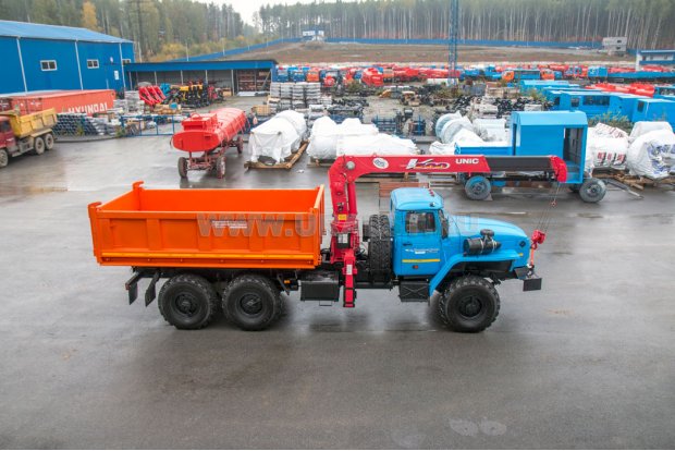 Самосвал с КМУ UNIC URV-503 УСТ 5453 Урал 4320-1951-72