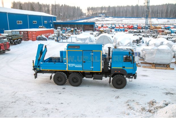 Маслостанция с КМУ ИМ-95 УСТ 5453 Урал-5557-82Е5, сп.м