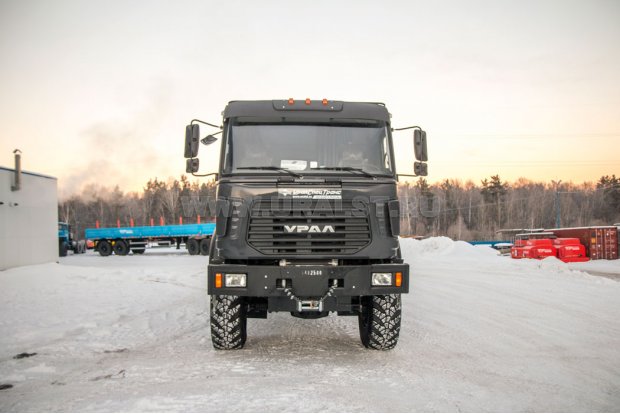 Седельный тягач с КМУ HIAB 190TM (тросовый) УСТ 5453 Урал 44202-82Е5