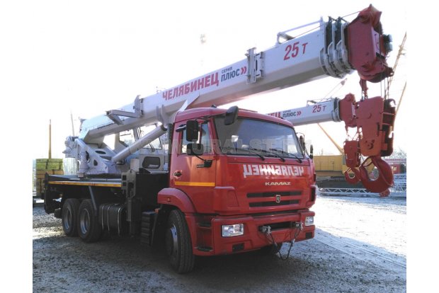 Автокран Челябинец КС 55732-28 на базе шасси Камаз 65115-50