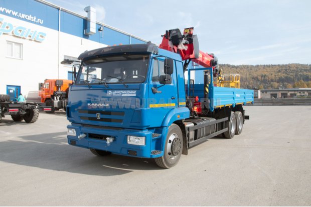  Бортовой с КМУ ИТ-200 (тросовый, люлька) УСТ 5453 Камаз 65117 