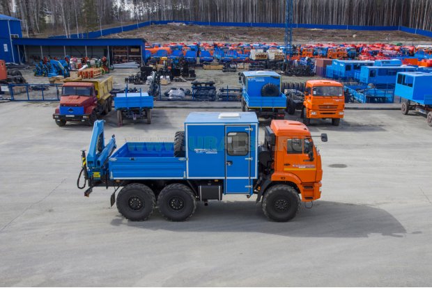 ГПА 6+2 откр. с КМУ ИМ-55 УСТ 5453 Камаз 5350-66(D5)