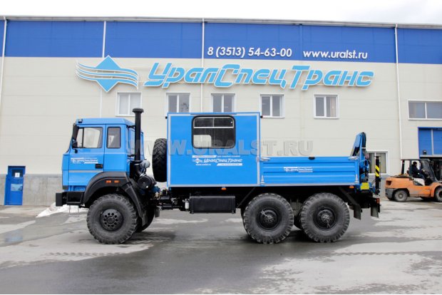 ГПА 6+2 откр. с КМУ ИМ-25 УСТ 5453 Урал 4320-4151-79 бескап.