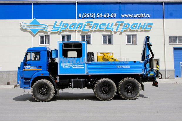 ГПА 4+2 откр. с КМУ ИМ-55 с люлькой УСТ 5453 Камаз 5350-66(D5)