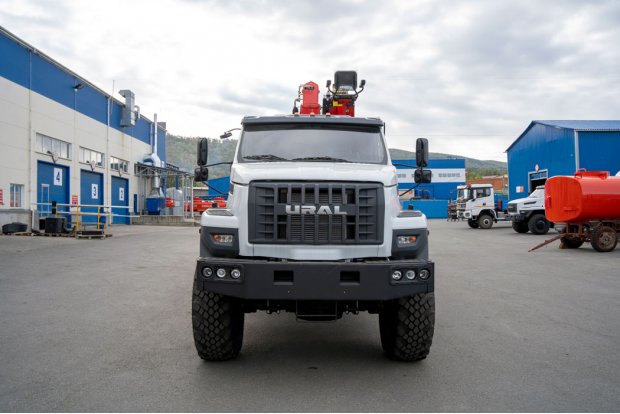 Бортовой с КМУ ИТ-150 (тросовый) УСТ 5453 Урал NEXT 4320-72Е5