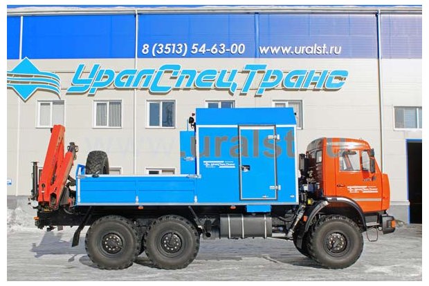 Автофургон Камаз с КМУ