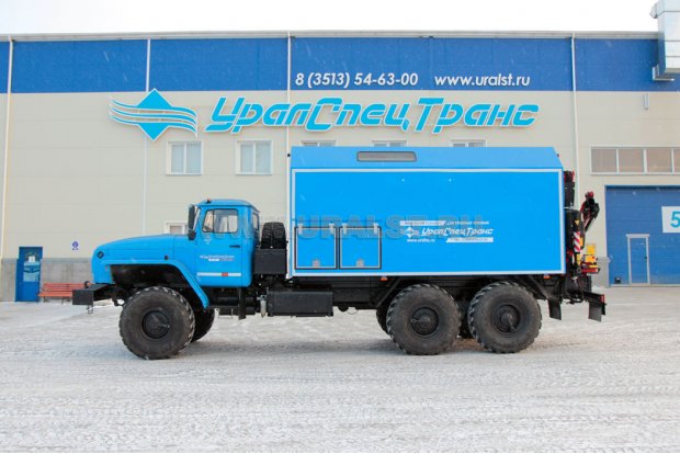 Маслостанция с КМУ Fassi УСТ 5453 Урал 4320-1951-60