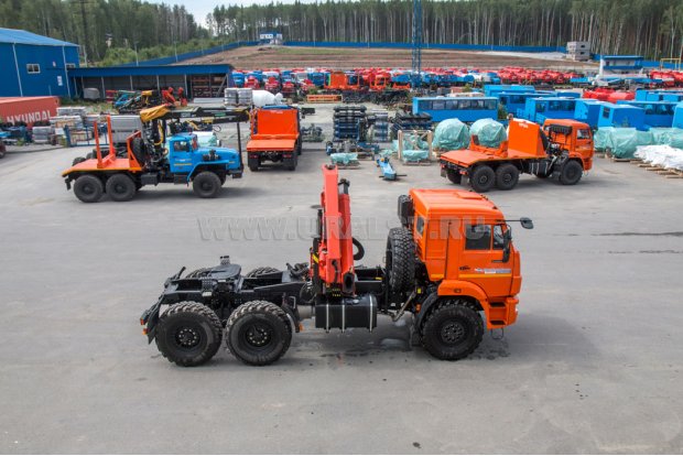 Седельный тягач с КМУ ИМ-150N УСТ 5453 Камаз 53504 (44108), сп.м
