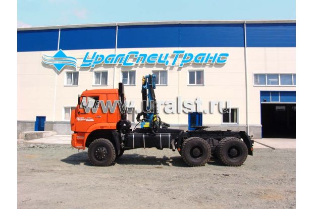 Седельный тягач КамАЗ-65225 с КМУ ИМ-95