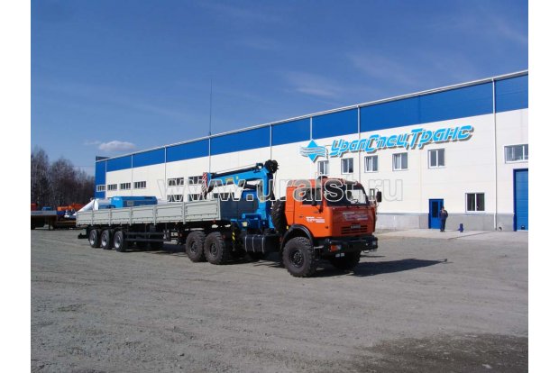 Седельный тягач с КМУ ИМ-240А (тросовый) УСТ 5453 Камаз 43118-50