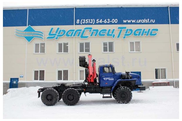 Седельный тягач с КМУ PK-15500A УСТ 5453 Урал 5557-1151-60Е5