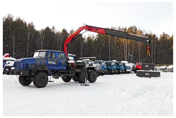 Седельный тягач с КМУ РК-15500А УСТ 5453 Урал 4320-1951-60