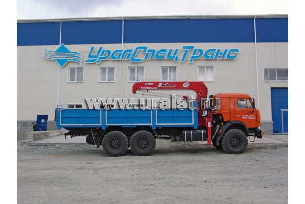 Бортовой с КМУ UNIC UR-V505 УСТ 5453 Камаз 43118