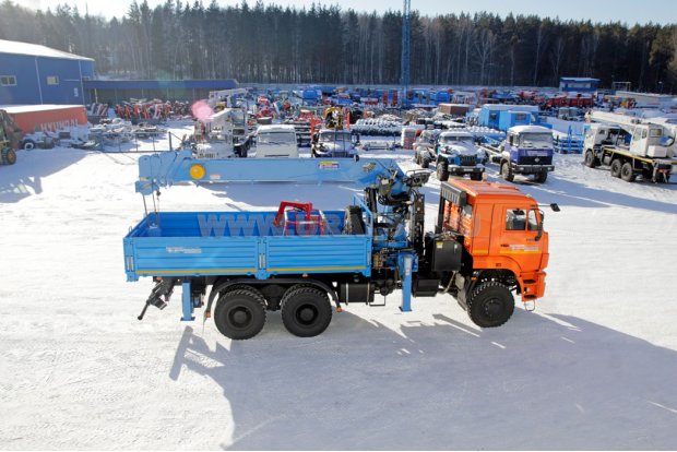 Бортовой с КМУ DongYang SS2725LB УСТ 5453 Камаз 65225