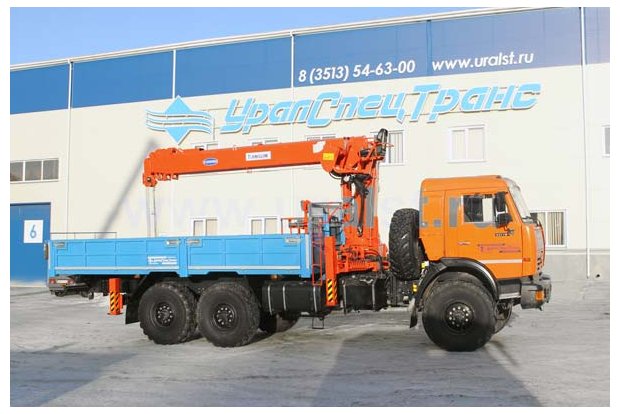 Бортовой с КМУ KS-2056 (тросовый) УСТ 54531 Камаз 43118-1098-10