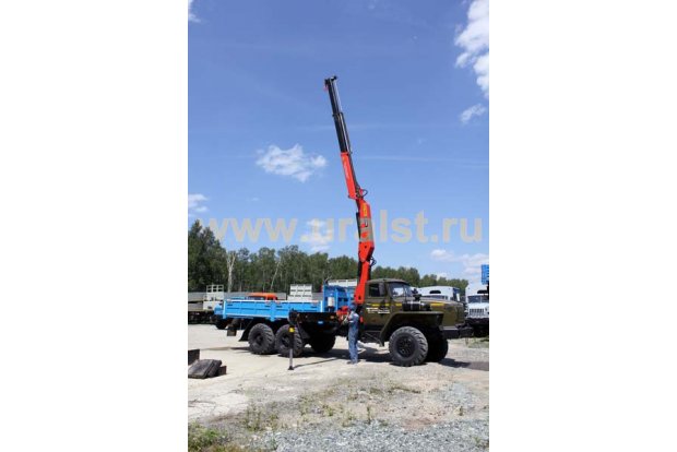 Агрегат перевозки кабельных барабанов с КМУ PK-23500 УСТ 54532E Урал 4320