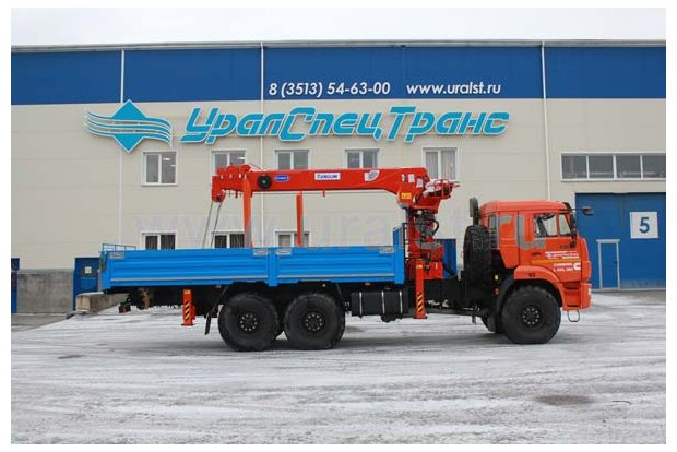 Бортовой автомобиль с КМУ KS-1256G-II УСТ 54531 Камаз 43118-76RR сп. м.