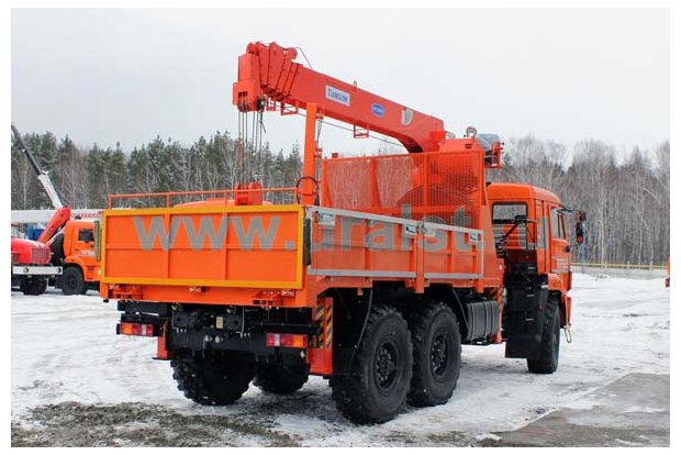 Бортовой лесовоз с КМУ KS-1256G-II УСТ 54531 Камаз 43118
