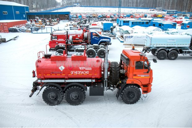 Автотопливозаправщик АТЗ-8-2Б УСТ 5453 Камаз 5350-66(D5) доработка под ДОПОГ
