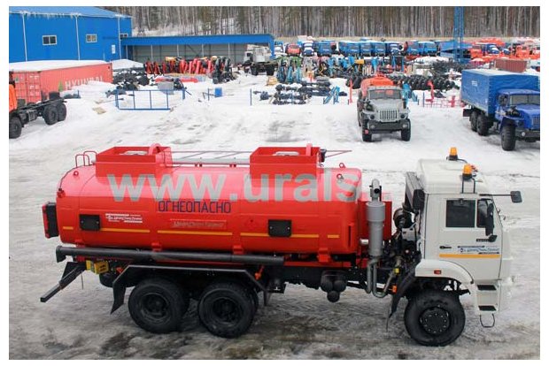 Автотопливозаправщик АТЗ-16-2 УСТ 5453 Камаз 65111-50 доработка под ДОПОГ