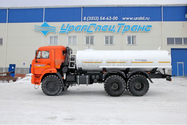 АЦПТ-9,5 с насосом, обогрев насоса от выхлопных газов, Камаз 43118, сп.м.