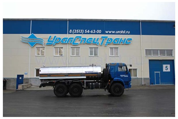 АЦПТ-9,5П с насосом, обогрев насоса выхлопными газами, Камаз 43118, сп.м.