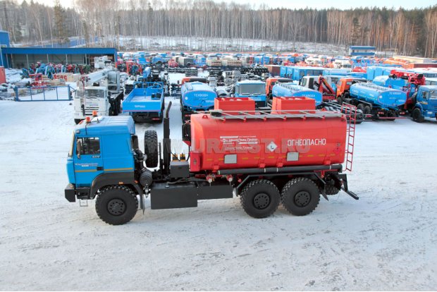 Автоцистерна бензовоз АЦ-20-2 УСТ 5453 Урал-63701К-1951 доработка под ДОПОГ