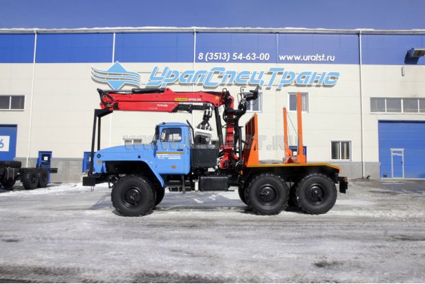 Лесовоз с манипулятором Epsilon M100L97 УСТ 5453 Урал М 5557-60Е5
