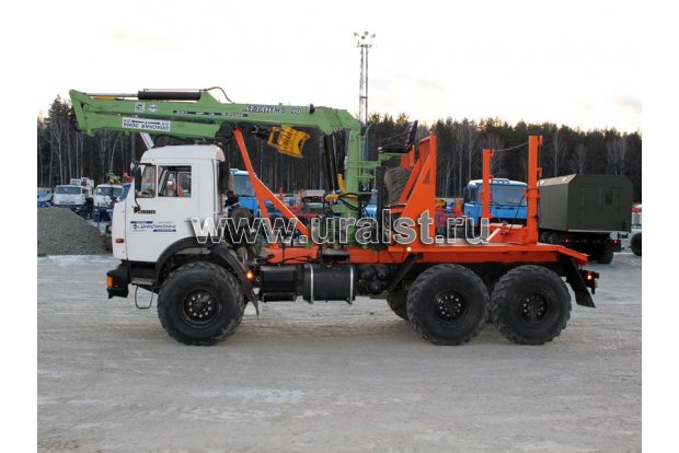 Лесовоз с ГМ Атлант 90 Камаз 43118