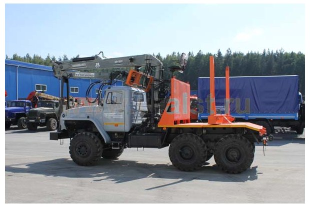 Лесовоз с ГМ СФ-85С Урал 55571-40