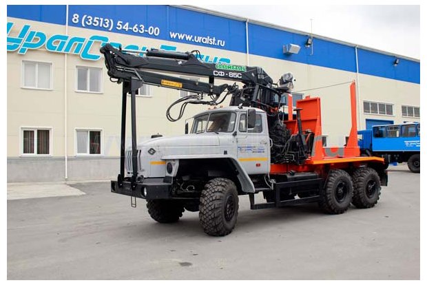 Лесовоз с ГМ СФ-85С Урал 5557-60