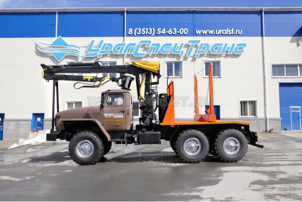 Лесовоз с ГМ ОМТЛ-97 УСТ 5453 Урал М 5557-72Е5